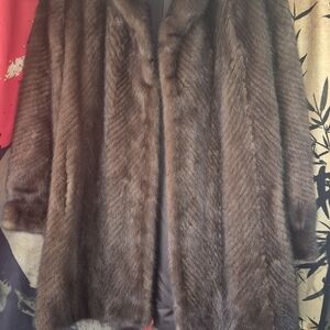 Fletcher Furs Dark Brown Mink Fur Coat